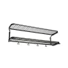 Essem Design Hattuhyllyt^Classic 650 -hattuhylly, Musta/kromi, 2 tasoa, 70 cm
