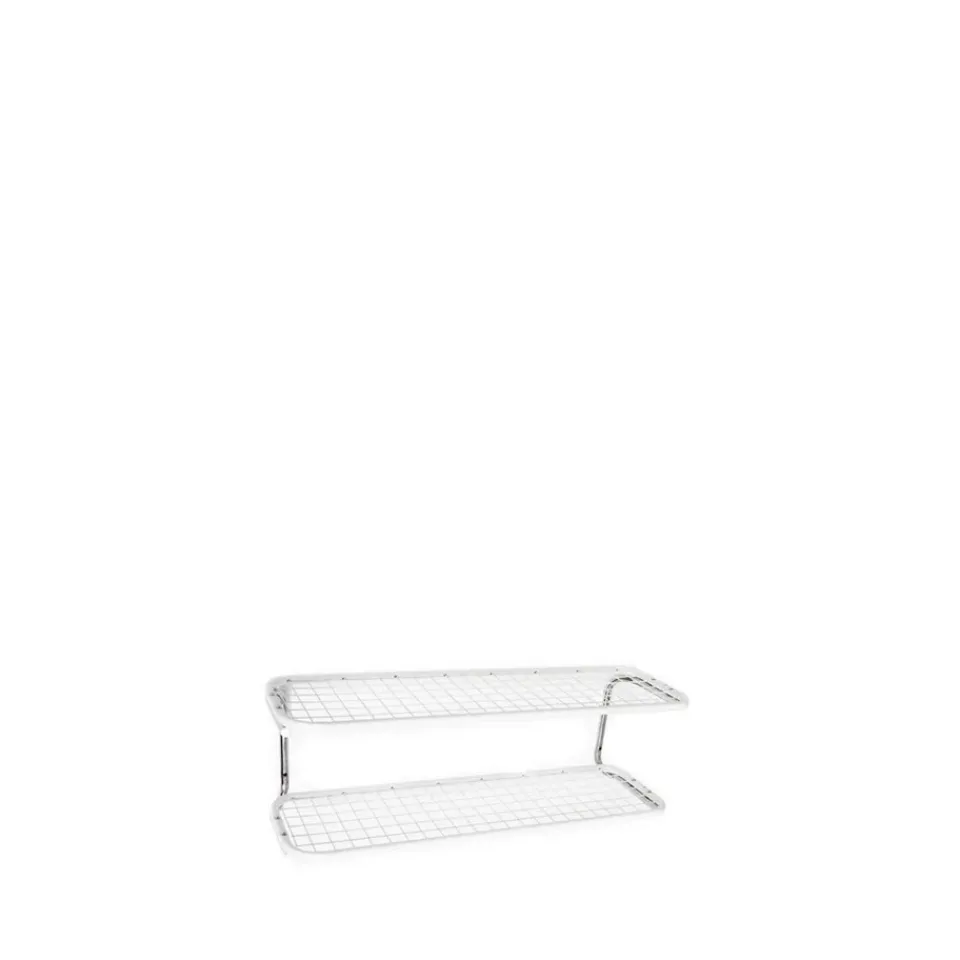 Essem Design Kenkähyllyt^Classic 650 -kenkähylly, Valkoinen/kromi, 2 tasoa, 50 cm