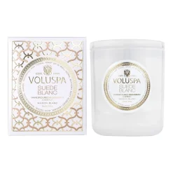 Voluspa Tuoksukynttilät & Tuoksutikut^Classic Maison Blanc tuoksukynttilä 60 tuntia, Suede Blanc