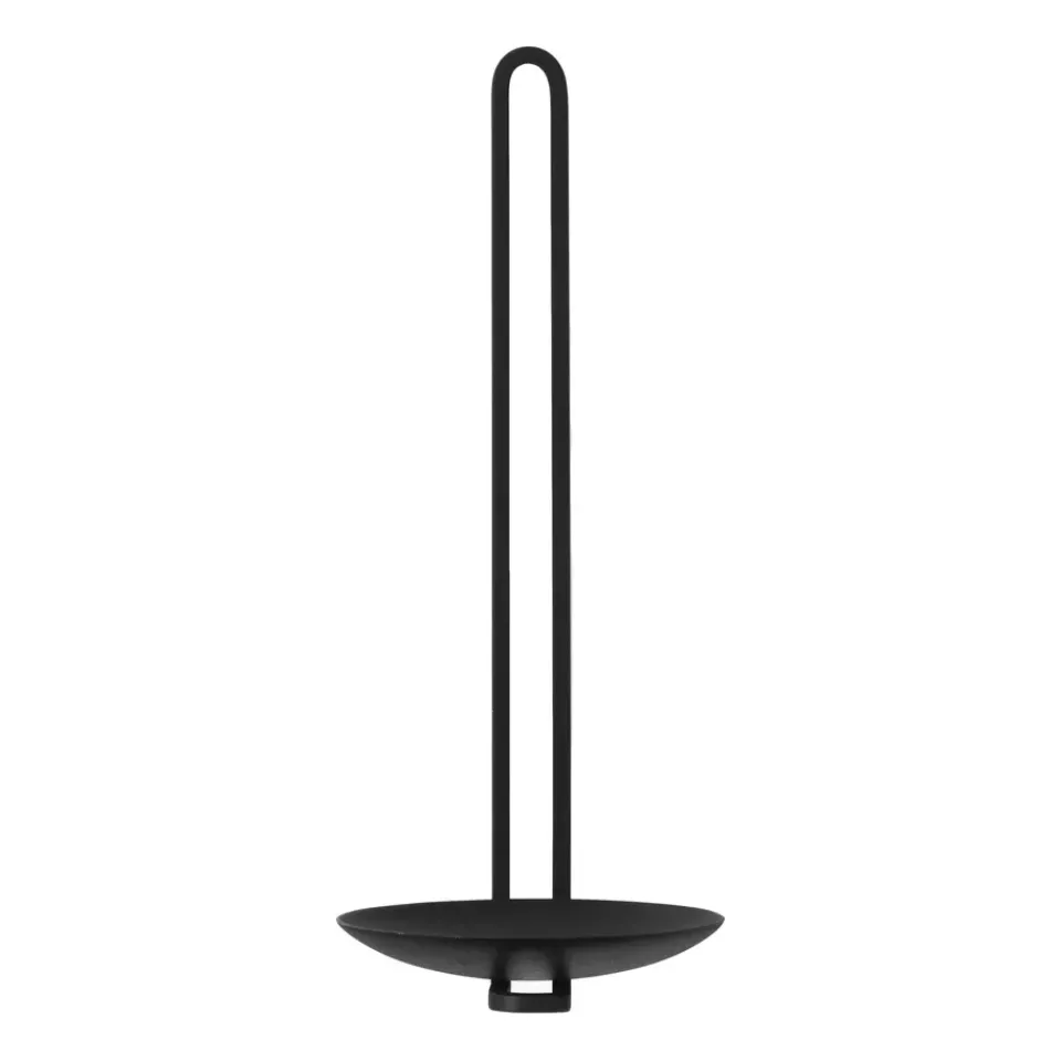 Audo Copenhagen Kynttilänjalat & Kyntteliköt^Clip tuikkukuppi seinä 20 cm, Musta