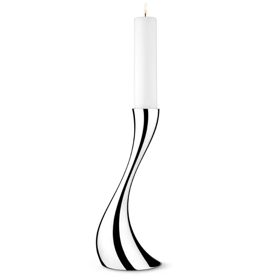 Georg Jensen Kynttilänjalat & Kyntteliköt^Cobra lattiakynttilänjalka, pieni, 40 cm