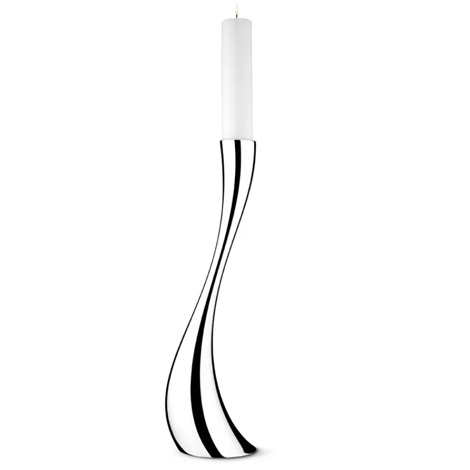 Georg Jensen Kynttilänjalat & Kyntteliköt^Cobra lattiakynttilänjalka, iso, 60 cm
