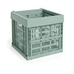 HAY Lastenhuoneen Säilytys|Laatikot & Rasiat^Colour Crate Cube 29.5x29.5 cm, Sage green