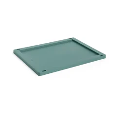 HAY Säilytyskorit^Colour Crate kansi plastic medium, Dark green