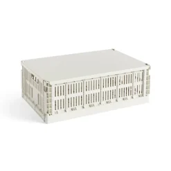 HAY Säilytyskorit^Colour Crate -kansi suuri, Off-white