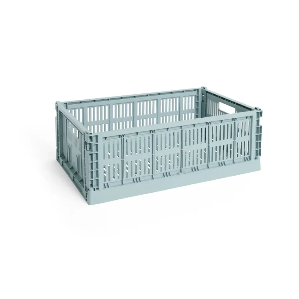 HAY Säilytyskorit^Colour Crate L 34,5 x 53 cm, Dusty blue