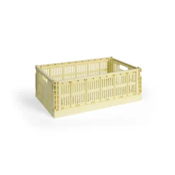 HAY Säilytyskorit^Colour Crate L 34,5 x 53 cm, Light yellow