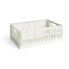 HAY Säilytyskorit^Colour Crate L 34,5 x 53 cm, Off-white