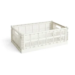 HAY Säilytyskorit^Colour Crate L 34,5 x 53 cm, Off-white
