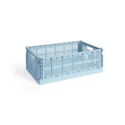 HAY Säilytyskorit^Colour Crate L 34,5 x 53 cm, Soft blue