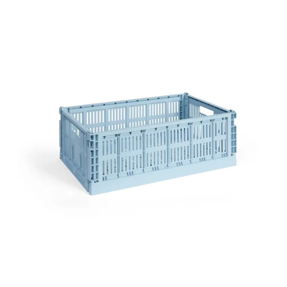 HAY Säilytyskorit^Colour Crate L 34,5 x 53 cm, Soft blue