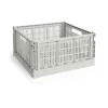 HAY Laatikot & Rasiat^Colour Crate L Square 42x42 cm, Grey