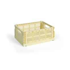 HAY Säilytyskorit^Colour Crate M 26,5 x 34,5 cm, Light yellow