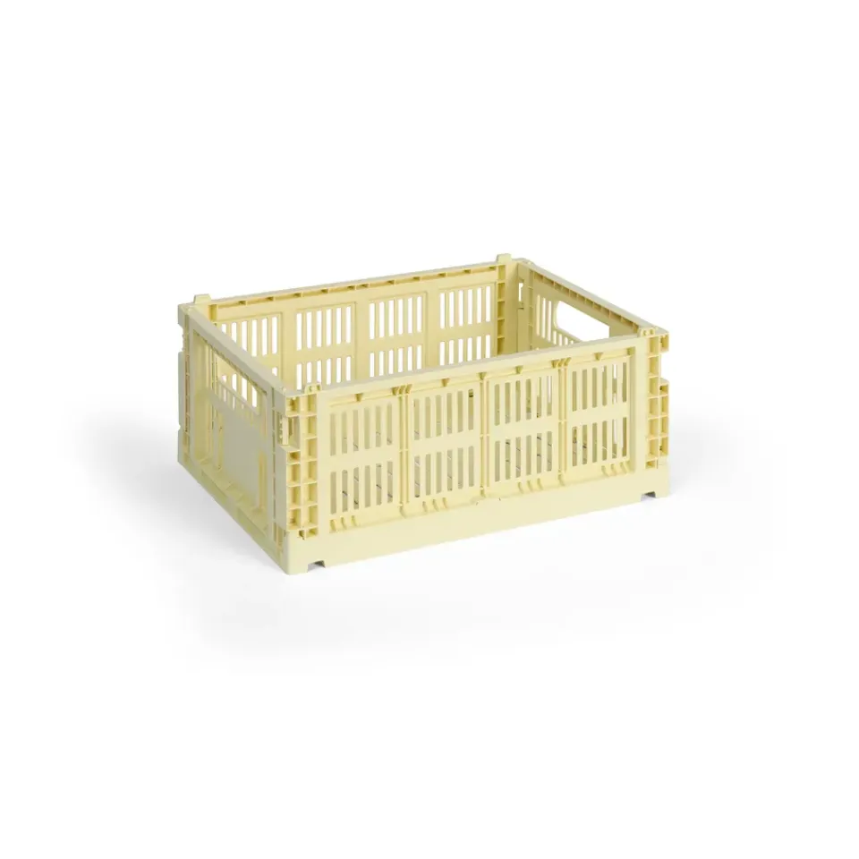 HAY Säilytyskorit^Colour Crate M 26,5 x 34,5 cm, Light yellow