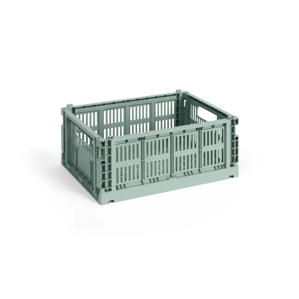 HAY Säilytyskorit^Colour Crate M 26,5 x 34,5 cm, Sage green