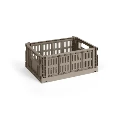 HAY Säilytyskorit^Colour Crate M 26,5 x 34,5 cm, Warm grey