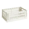 HAY Säilytyskorit^Colour Crate S 17 x 26,5 cm, Off-white