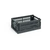 HAY Laatikot & Rasiat^Colour Crate S 17x26,5 cm, Charcoal