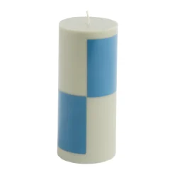 HAY Kynttilät^Column Candle pöytäkynttilä small 15 cm, Grey-blue