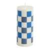 HAY Kynttilät^Column Candle pöytäkynttilä small 15 cm, Off white-blues