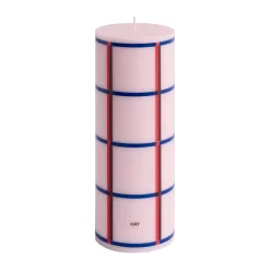 HAY Kynttilät^Column Candle -pöytäkynttilä medium 20 cm, Light pink-red-bordeaux-dark blue