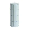 HAY Kynttilät^Column Candle pöytäkynttilä large 25 cm, Light blue-blue grid check