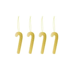 Cooee Design Joulukoristeet^Cooee joulukoriste messinki 4-pack, Candy cane