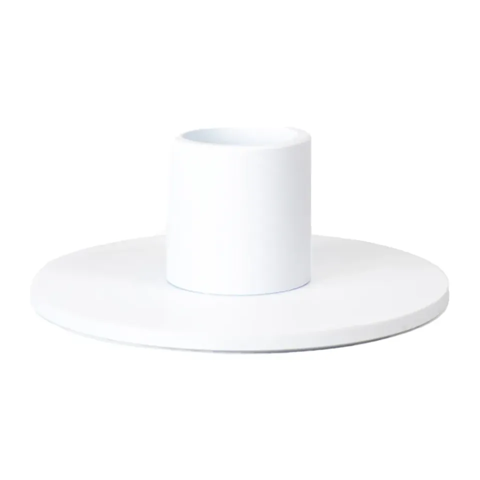 Cooee Design Kynttilänjalat & Kyntteliköt^Cooee kynttilänjalka matala 3 cm, Valkoinen