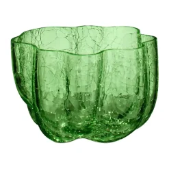 Kosta Boda Kynttilälyhdyt & Kynttilävadit^Crackle kynttilälyhty 5,8 cm, Tummanvihreä