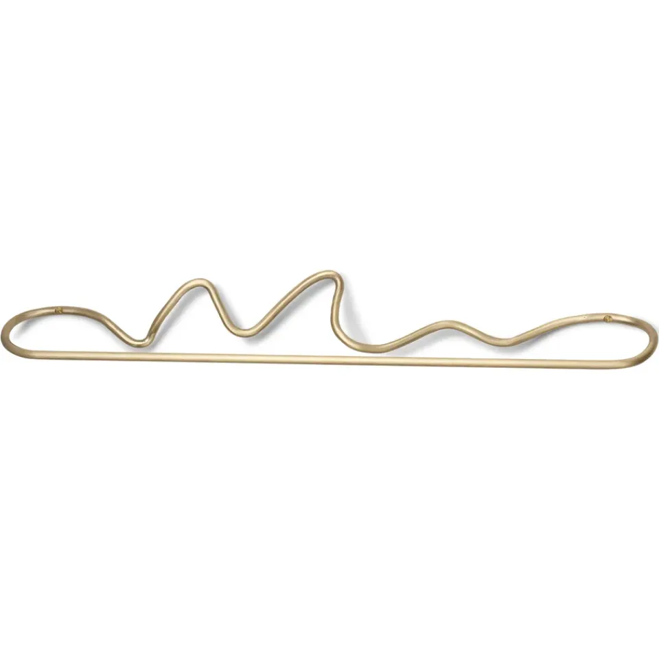 Ferm Living Pyyheliinapidikkeet^Curvature käsipyyheripustin, Messinki