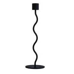Cooee Design Kynttilänjalat & Kyntteliköt^Curved kynttilänjalka 26 cm, Black