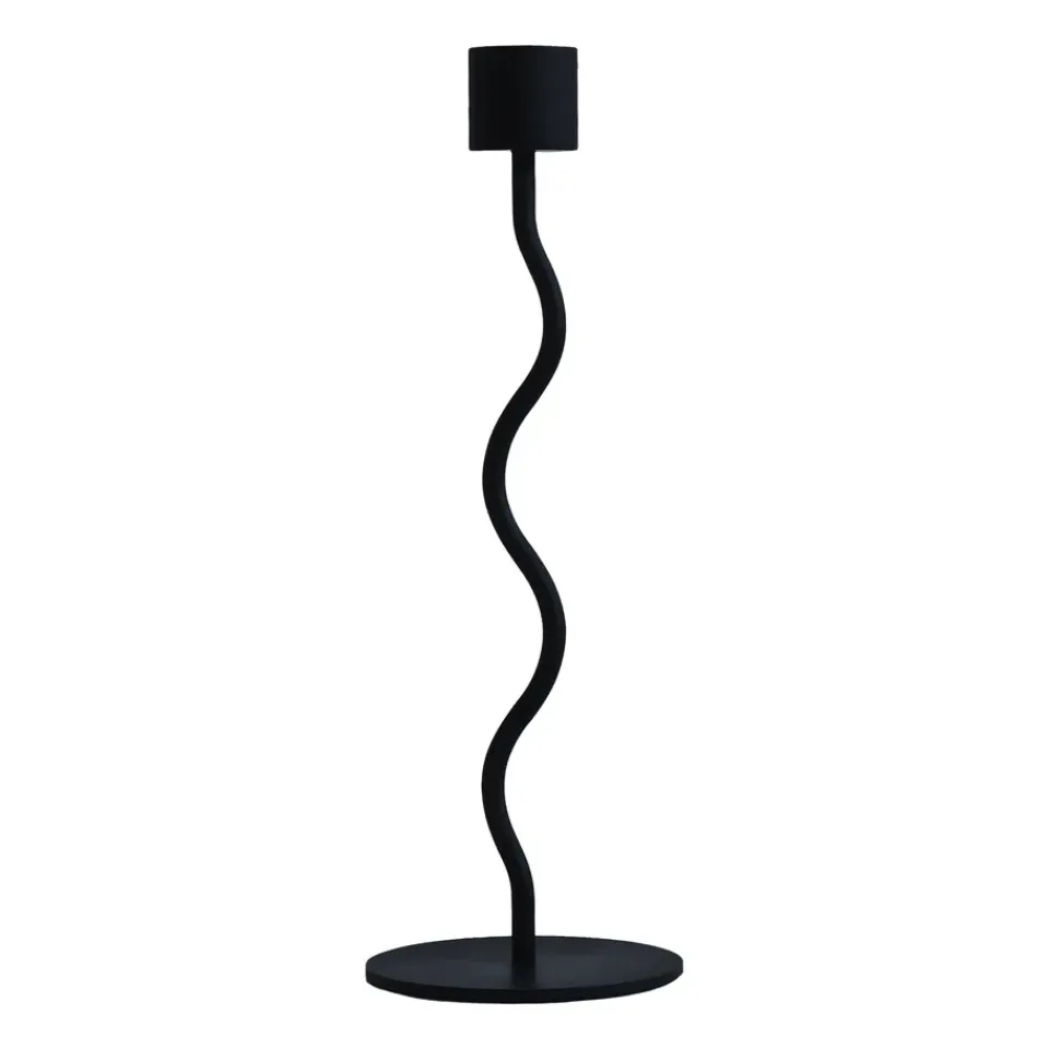 Cooee Design Kynttilänjalat & Kyntteliköt^Curved kynttilänjalka 23 cm, Black