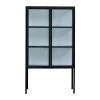 Lene Bjerre Kaapit & Vitriinit^Depot vitriinikaappi 85x40x150 cm, Black/White