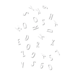 Design Letters Ilmoitustaulut^kirjainlaatikko, valkoiset kirjaimet