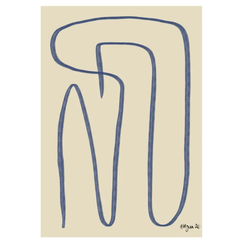 Paper Collective Julisteet^Different Ways -juliste, sininen, 50x70 cm