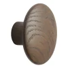 Muuto Koukut & Vaateripustimet^Dots wood -koukku dark stained brown, Ø 9 cm