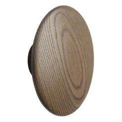 Muuto Koukut & Vaateripustimet^Dots wood -koukku dark stained brown, Ø 17 cm