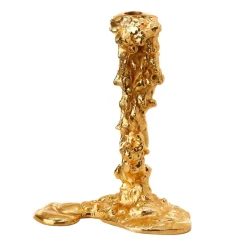 POLSPOTTEN Kynttilänjalat & Kyntteliköt^Drip kynttilänjalka L 25 cm, Kulta