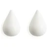 Normann Copenhagen Koukut & Vaateripustimet^Dropit nupit 2 kpl, valkoinen pieni