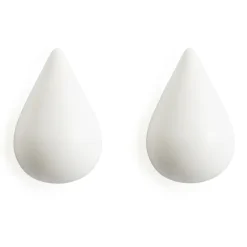 Normann Copenhagen Koukut & Vaateripustimet^Dropit nupit 2 kpl, valkoinen iso