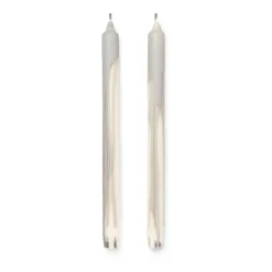 Ferm Living Kynttilät^Dryp steariinikynttilä 2-pack, Warm Grey