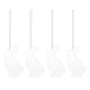 Cooee Design Pääsiäiskoristeet^Easter Deco -jänis pääsiäiskoriste 4-pakkaus, White