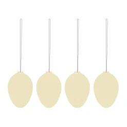 Cooee Design Pääsiäiskoristeet^Easter Deco -muna pääsiäiskoriste 4-pakkaus, Light yellow