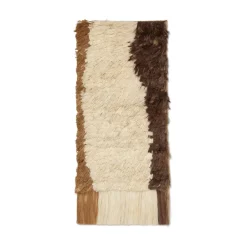 Ferm Living Seinäkoristeet^Edge Wall Rug seinävaate 50x110 cm, Vaaleanharmaa-kahvi