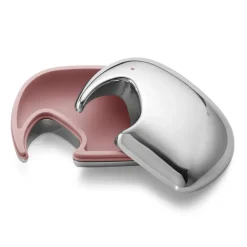 Georg Jensen Laatikot & Rasiat^Elephant rasia 7 x 10 cm, Ruostumaton teräs-vaaleanpunainen