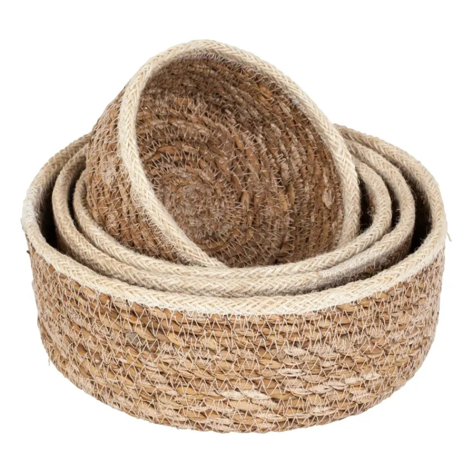 Dixie Säilytyskorit^Emil seagrass kori small 4-pack, Luonto-valkoinen