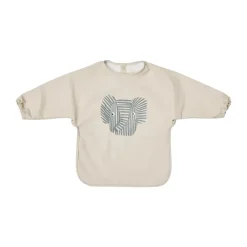 OYOY Lastenhuoneen Sisustus|Lastenhuoneen Sisustus^Erik Elefant ruokalappu hihalla, Beige