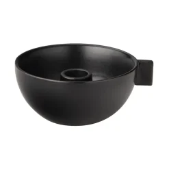 ERNST Kynttilänjalat & Kyntteliköt^kynttiläkulho, Ø 12 cm, Musta