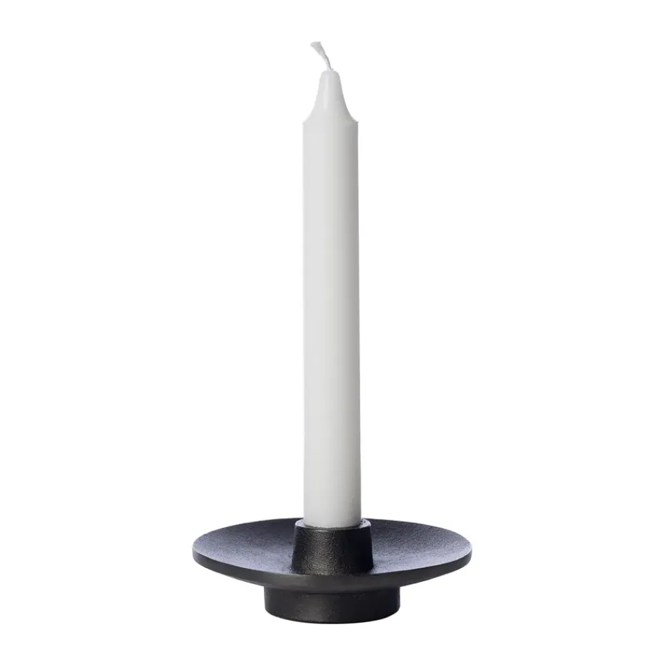 ERNST Kynttilänjalat & Kyntteliköt^kynttilänjalka alumiini Ø12 cm, Musta