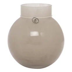 ERNST Maljakot^lasimaljakko pyöreä beige, K 14 cm Ø 13 cm